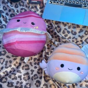 squishmallow stuffed toys (bundle of 2) - crab + planet